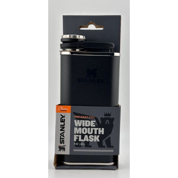 Classic Easy Fill Wide Mouth Flask | 8 OZ | CLASSIC BLACK - Picture 4 of 7